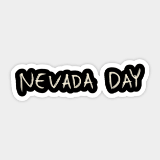 Nevada Day Sticker